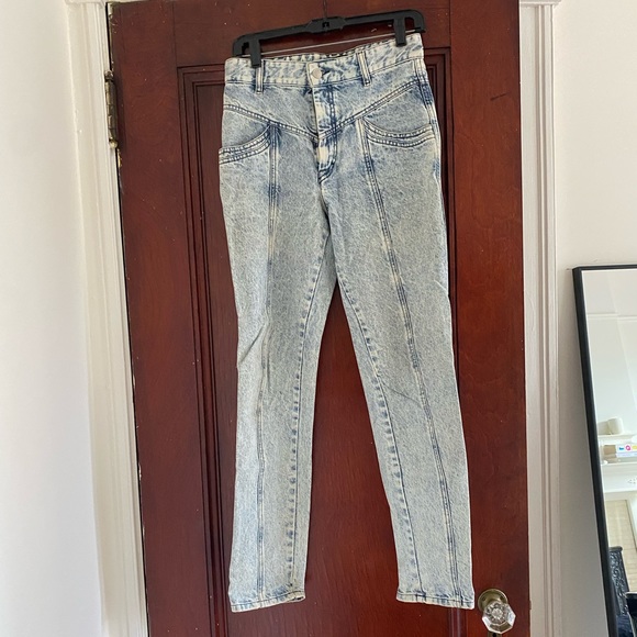 Isabel Marant acid washed jeans size fr. 38 fits like a 4 - Picture 1 of 2